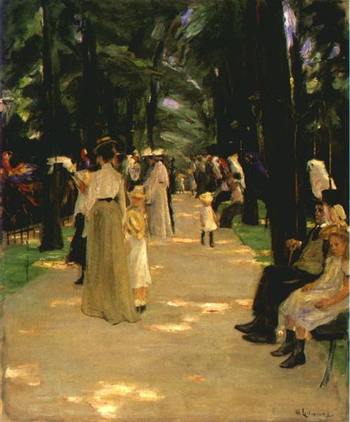 Parrot avenue by Max Liebermann Impressionism Art dated 1902