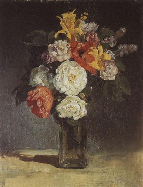 Bouquet. Abramtzevo by Viktor Vasnetsov Realism Art