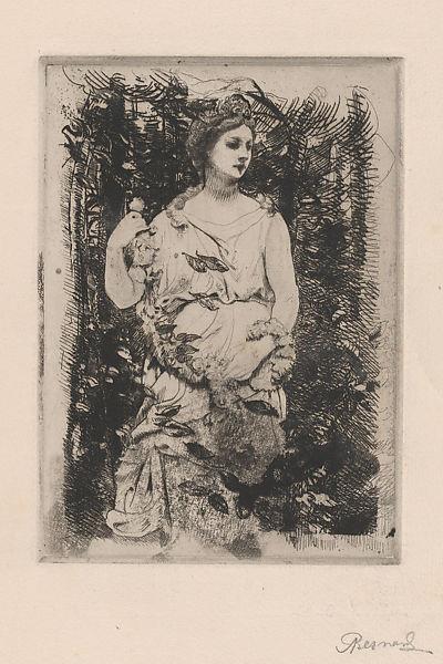 Flora by Paul-Albert Besnard Academicism Art dated 1888