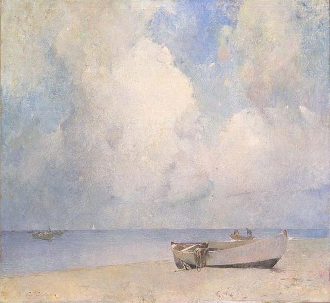 The South Strand by Emil Carlsen Impressionism Art dated 1909