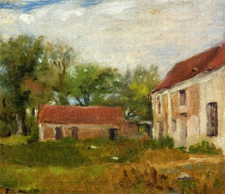 Farm at Rebais by Eva Gonzales Impressionism Art dated 1872