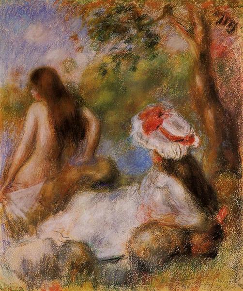 Bathers by Pierre-Auguste Renoir Impressionism Art dated 1894