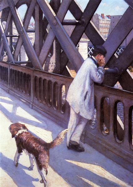 Le Pont de L&#39;Europe by Gustave Caillebotte Impressionism Art dated 1876