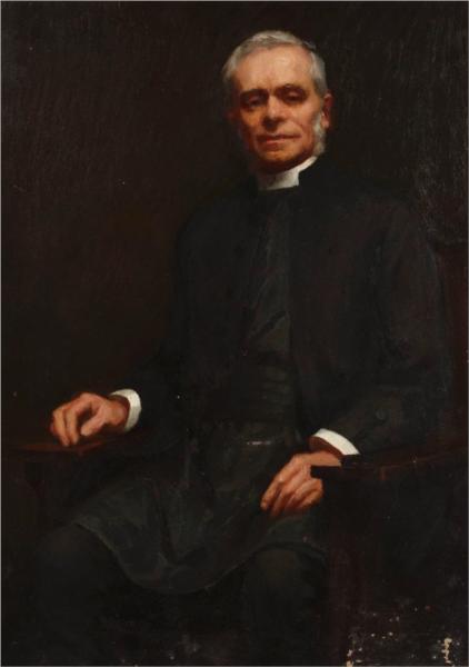 The Reverend Canon Boyce by Julian Ashton Realism Art dated 1917