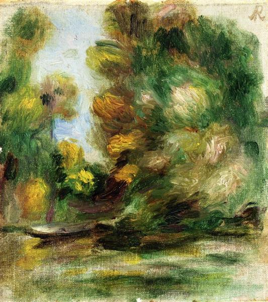 Banks of the River by Pierre-Auguste Renoir Impressionism Art