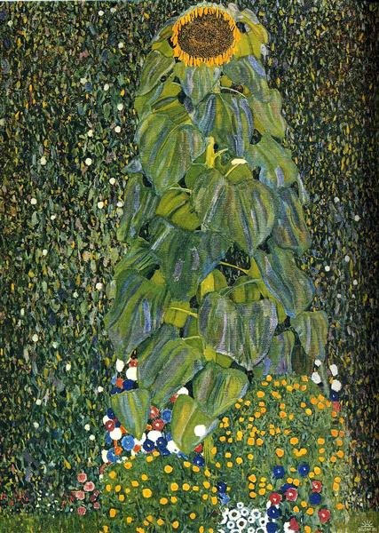 The Sunflower by Gustav Klimt Art Nouveau (Modern) Art dated 1907