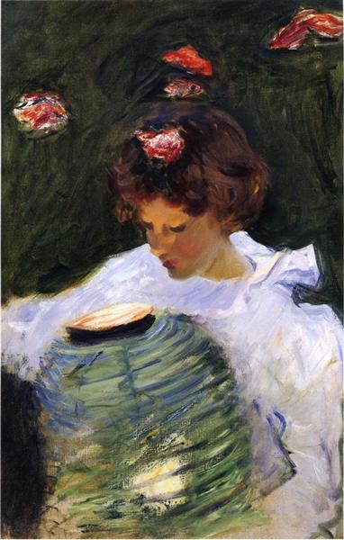 Dorothy Barnard by John Singer Sargent Impressionism Art dated 1885