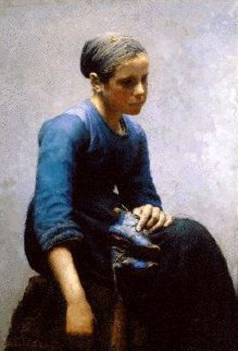 Young Woman, Concarneau by Edward E. Simmons Realism Art