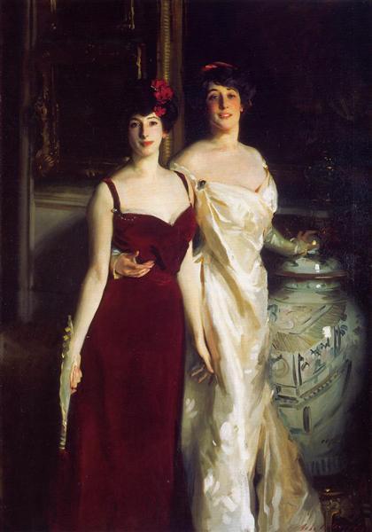 Ena and Betty, Daughters of Asher and Mrs. Wertheimer by John Singer Sargent Realism Art dated 1901