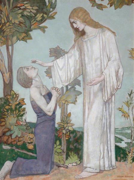 &#39;According to Your Faith Be It Unto You&#39; by John Duncan Symbolism Art