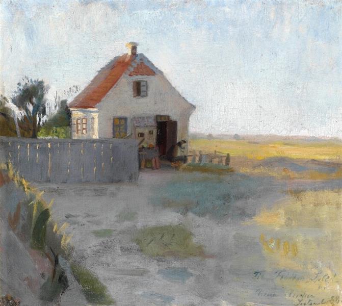 A Cottage on the Moor near Skagen by Anna Ancher dated 1888