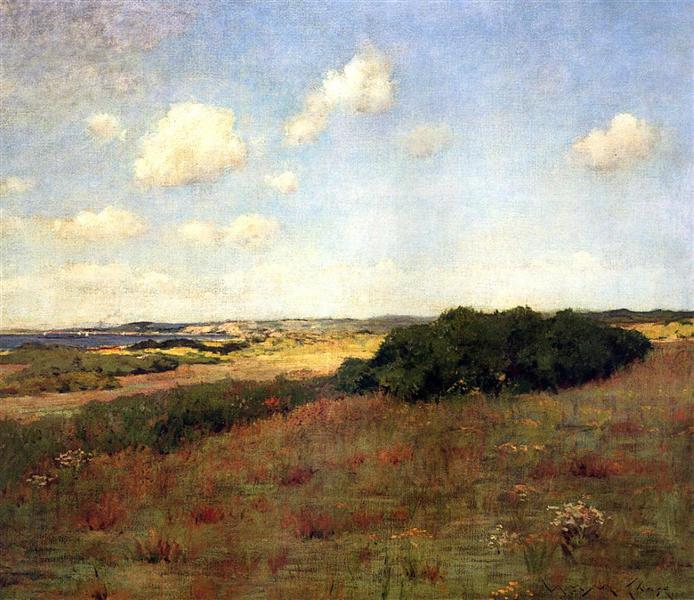 Sunlight and Shadow, Shinnecock Hills by William Merritt Chase Impressionism Art dated 1895