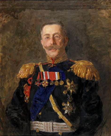 Portrait of Lieutenant-General Andrei Alexandrovich Nilus by Nikolai Kuznetsov Realism Art dated 1917