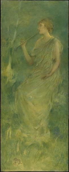 Music by Thomas Dewing Tonalism Art dated 1900