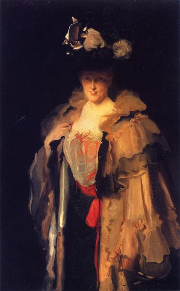 Mrs. Charles Hunter (Mary Smyth) by John Singer Sargent Realism Art dated 1898