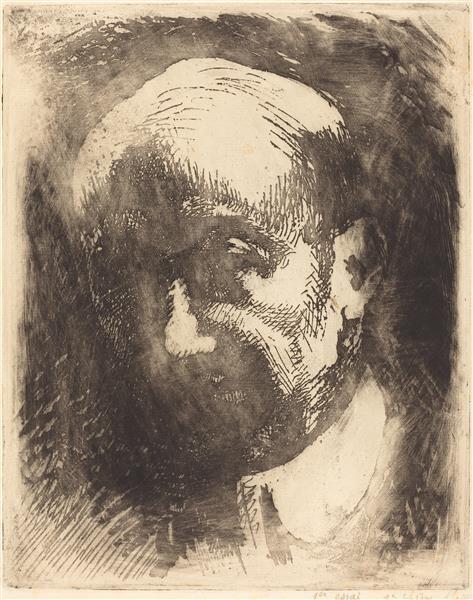 Gabriele D&#39;annunzio by Paul-Albert Besnard Impressionism Art dated 1917