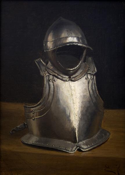 Armour and Helmet by Eug&#232;ne Jansson Realism Art dated 1877