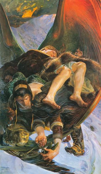 Eloe from Ellenai by Jacek Malczewski Art Nouveau (Modern) Art