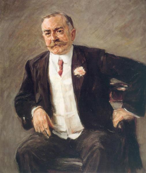 Carl Duisberg by Max Liebermann Impressionism Art dated 1909