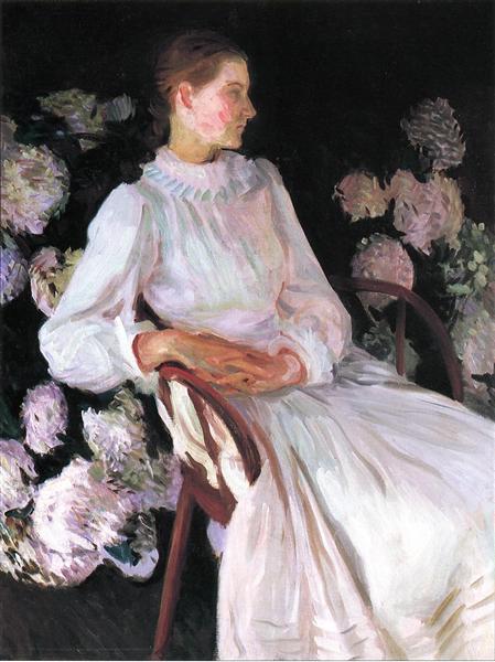 Portrait of Katharine Chase Shapleigh by John Singer Sargent Realism Art dated 1890