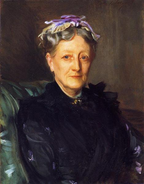 Mrs. Frederick Mead (Mary Eliza Scribner) by John Singer Sargent Realism Art dated 1893