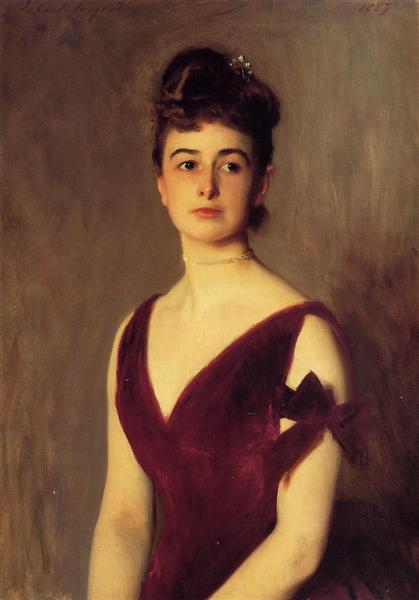 Mrs Charles E. Inches (Louise Pomeroy) by John Singer Sargent Realism Art dated 1887