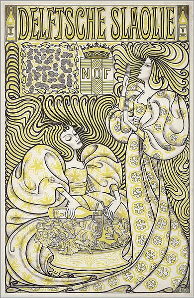 Delft Salad Oil by Jan Toorop Art Nouveau (Modern) Art dated 1893