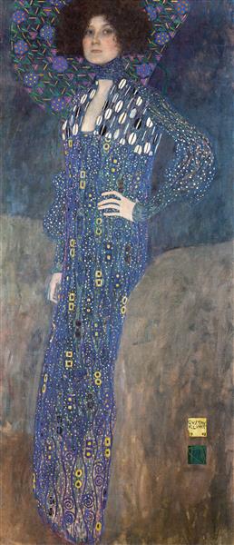 Portrait of Emilie Fl&#246;ge by Gustav Klimt Art Nouveau (Modern) Art dated 1902