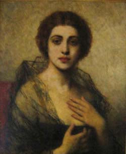 Young woman by Alexei Harlamoff Realism Art