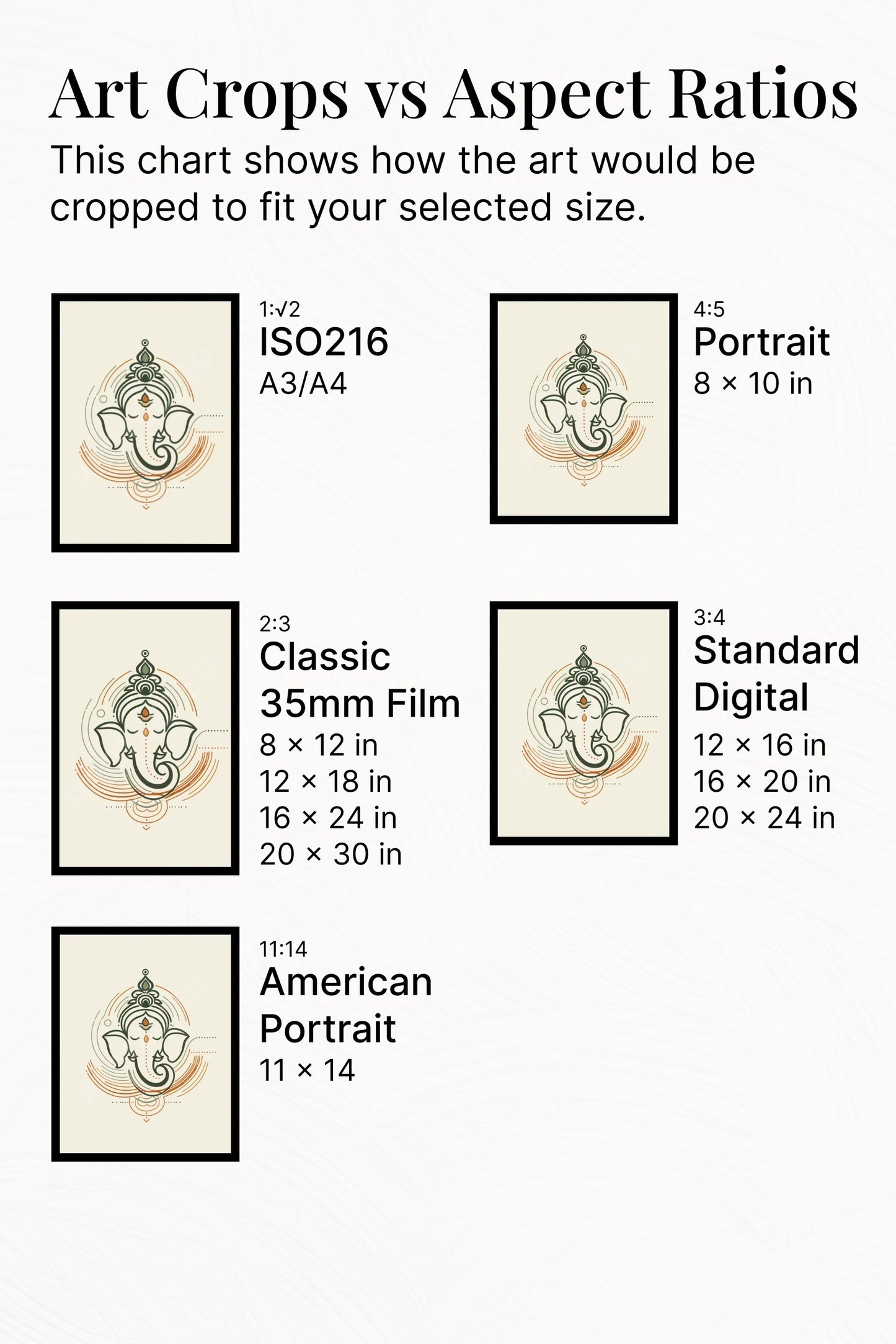 Ganesh Special Series II Framed Poster Lineart