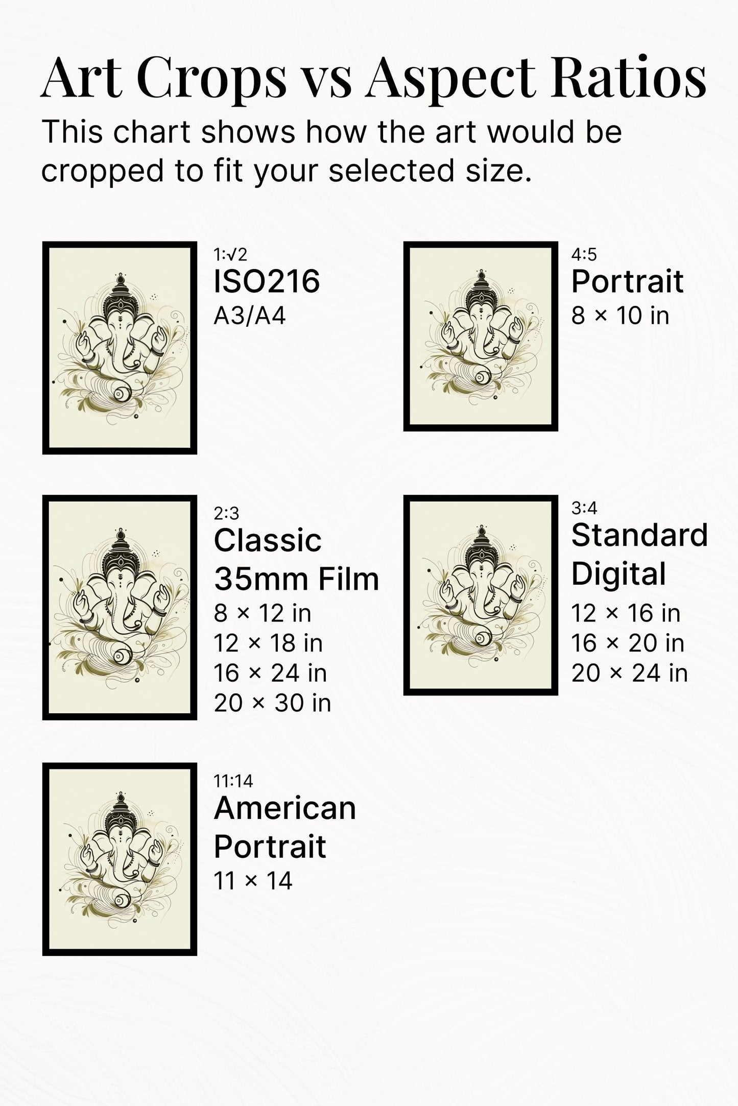 Ganesh Special Series III Framed Poster Lineart