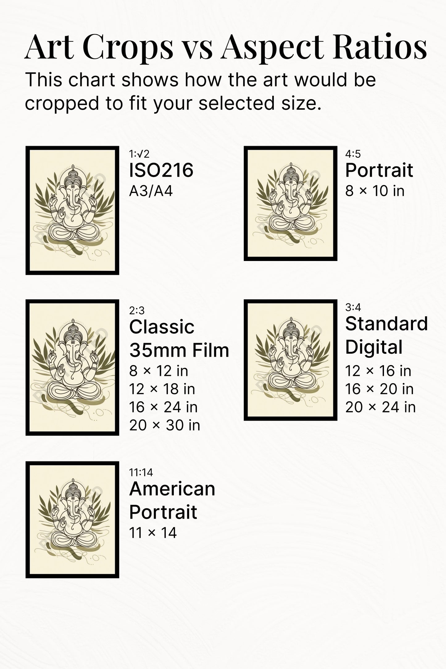 Ganesh Special Series Framed Poster Lineart