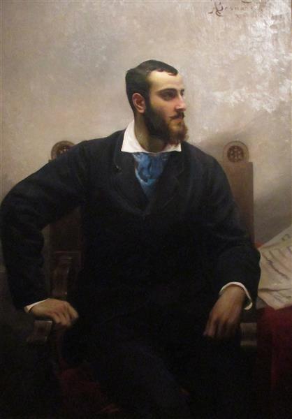 Portrait D&#39;andr&#233; Wormser by Paul-Albert Besnard Impressionism Art dated 1877