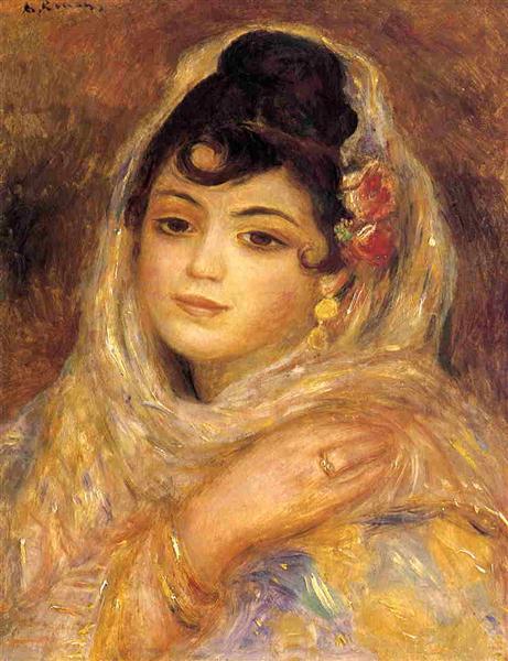 Algerian Woman by Pierre-Auguste Renoir Impressionism Art dated 1881