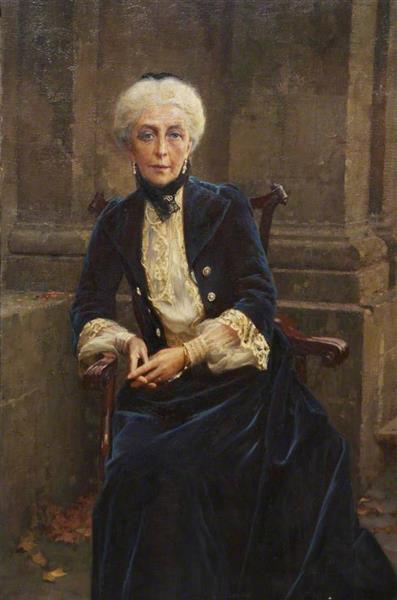 Agnes Elizabeth by William Logsdail Realism Art dated 1920