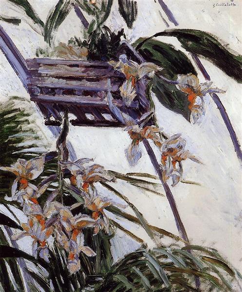 Orchids by Gustave Caillebotte Impressionism Art dated 1893