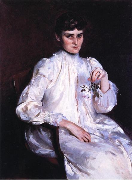 Mrs. Edmond Kelly by John Singer Sargent Realism Art dated 1889