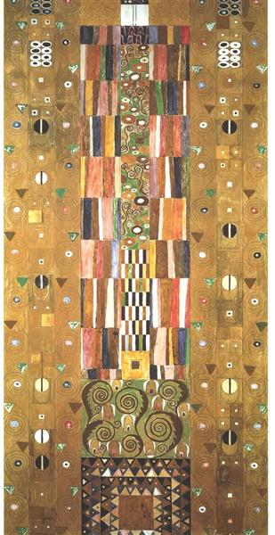 Design for the Stoclet Frieze. Knight by Gustav Klimt Art Nouveau (Modern) Art dated 1905