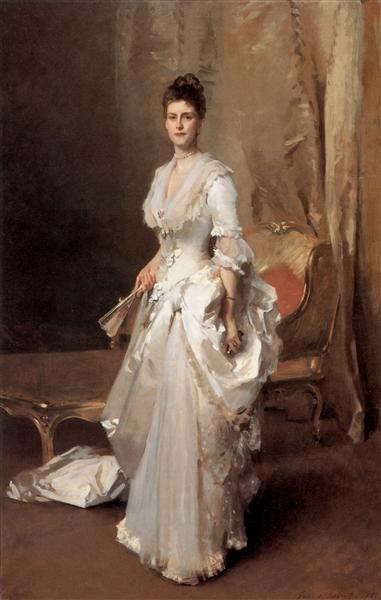 Mrs. Henry White by John Singer Sargent Realism Art dated 1883