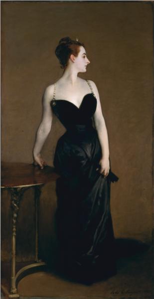 Madame X (also known as Madame Pierre Gautreau) by John Singer Sargent Realism Art dated 1884