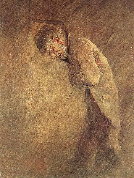 Old Tramp by Laszlo Mednyanszky Expressionism Art dated 1880