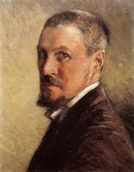 Self-Portrait by Gustave Caillebotte Impressionism Art dated 1889