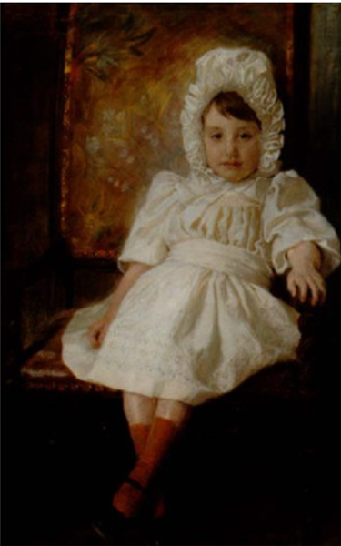 Girl in chair by Peder Severin Kroyer Realism Art dated 1894