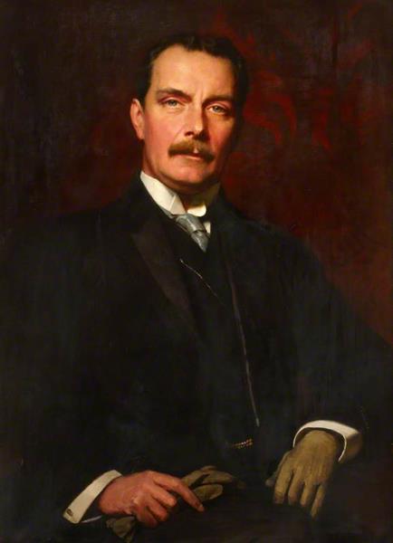 Frederic Francois Burghard by William Logsdail Realism Art dated 1914