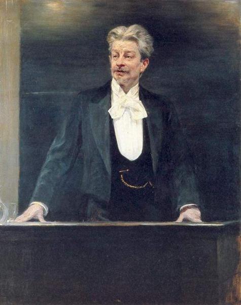 Georg Brandes by Peder Severin Kroyer Realism Art dated 1902