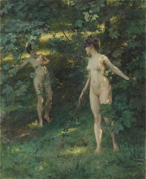 Nymphs of Nysa by Julius LeBlanc Stewart Realism Art