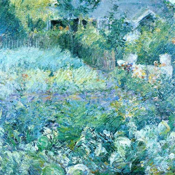 The Cabbage Patch by John Henry Twachtman Impressionism Art dated 1893