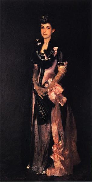 Mrs. Richard H. Derby by John Singer Sargent Realism Art dated 1888