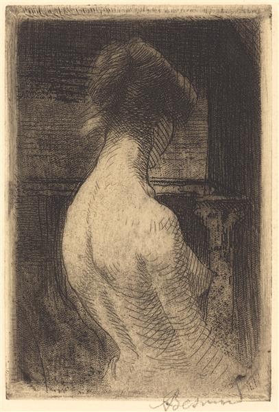 Back of a Woman by Paul-Albert Besnard Impressionism Art dated 1889