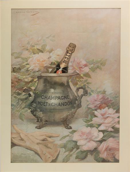 Affiche Publicitaire Pour Mo&#235;t &amp; Chandon by Louise Abb&#233;ma